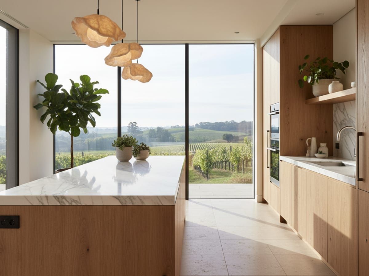 Luxury kitchen remodel with indoor-outdoor flow